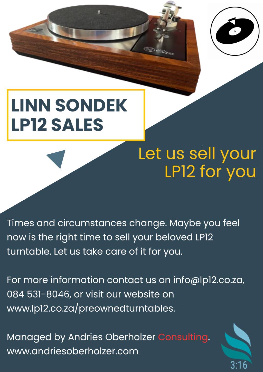 Let us sell your LP12
