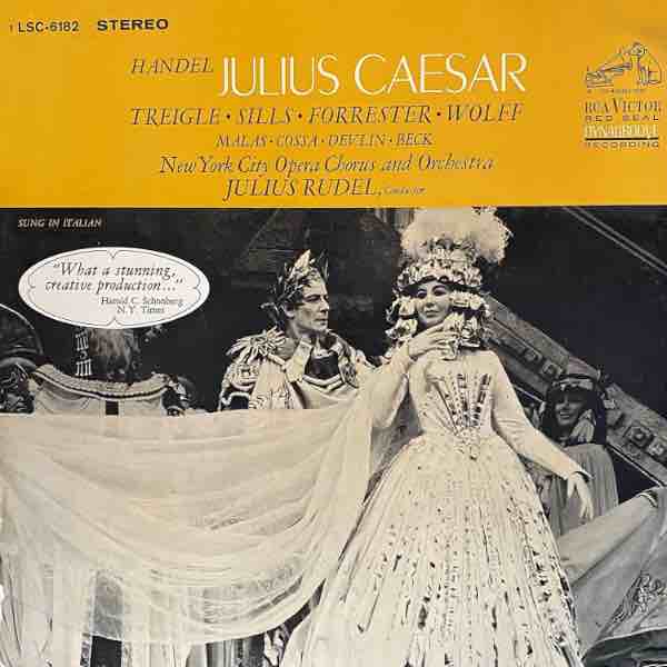 Handel, Julius Caesar, Treigle, Sills, Rudel