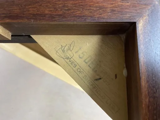 LP12 during restoration, showing manufacturing date